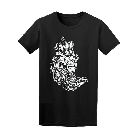 Lion With Crown T-Shirt Men -Image by Shutterstock, Male Medium