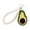 avocado, variant on Kids Friendly Fruit Designs Phone Lanyard Secure Anti Drop Crafted Yarns Cord Beaded Key Chain For Children Students