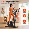 thumbnail image 4 of Magnetic Elliptical Exercise Machine, Elliptical Trainer Fitness Equipment for Home Gym Cardio Workout 300lb, 4 of 12