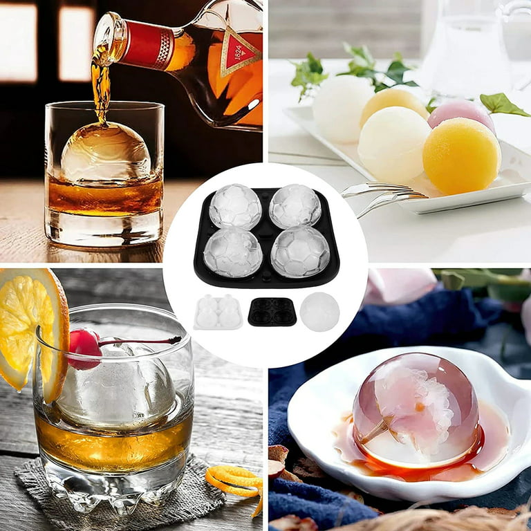 witice Silicone Ice Cube Trays Large for Whisky(2.5-Inches) - Whiskey Ice  Cube Mold, With Easy Release Ice Cubes for Whiskey and For Cocktail,Food
