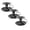 Black 3Packs, variant on Candlestick Metal Painting Tea Cup Vintage Handheld Candle Cup Small Candle Black, 6x7.5x10 cm, Black 1Pack