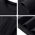 thumbnail image 7 of Zylanna Men's Long Sleeve T-Shirts, Solid Color Fleece Lined Activewear with Pockets Casual Tops for Sport Black, 7 of 7
