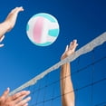 thumbnail image 3 of Ballon de Volleyball Intérieur Taille 5 en Cuir PU, Ballon Récréatif avec Ballon, Blanc, 3 of 8