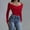 Red, variant on Women's Off The Shoulder Long Sleeve Bodysuit, Jumpsuits for Women, Two Piece Sets for Women Summer, Bodysuits for Women