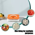 thumbnail image 4 of Fiudx Ofertas Del Día Contenedores organizadores Para Refrigerador: Contenedores De Plástico Transparente Para Refrigerador, Congelador, Gabinete De Cocina, organización Y Almacenamiento De Despensa, 4 of 7