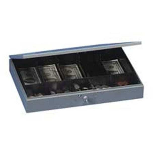 MMF Industries MMF2215CBTGY Cash Box 10Cmptmnt Tray Steel 15