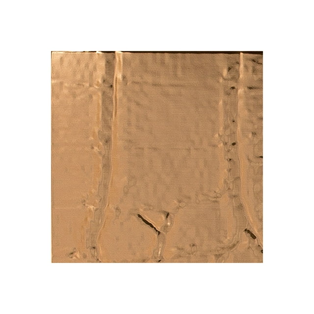 FASÄDE Easy Installation Cayman Polished Copper Wall Panel Sample (12" X 12" Sample)