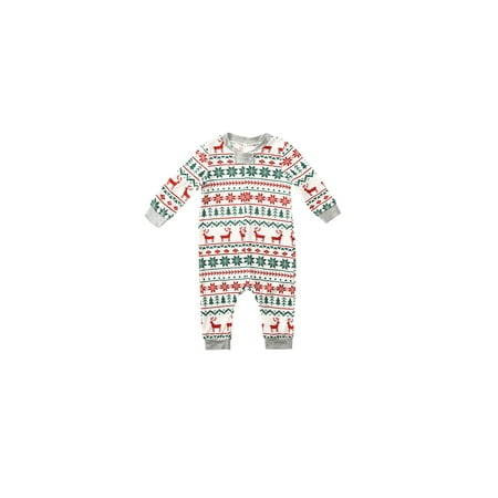 

Seyurigaoka Christmas Parent-child Long Sleeve Printing Nightwear Set/ Jumpsuit