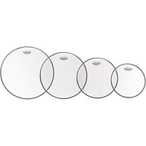 Remo Tom Emperor Drumheads Pack - 10,12,14,16 Clear Be - PP-2450-BE