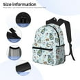 thumbnail image 3 of Disketp Winter Wonderland Light Blue Mochila Ligera Clásica con Múltiples Bolsillos, Mochila Casual para Hombre y Mujer, Ideal para Escuela, Trabajo y Viajes, 3 of 6