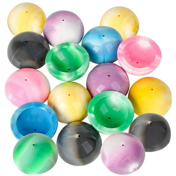 ArtCreativity Marble Rubber Poppers, 12 pack Assorted Pop-up Ball Toys, Includes Colorful Jumping Poppers for Kids Party Favors & Prizes