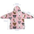 thumbnail image 7 of Pit Bull Terrier Blanket Hoodies for Kids 6-13YR Oversize Wearable Blanket Hoodies for Boys Girls Teens, 7 of 7
