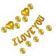thumbnail image 3 of Toystoory Globo con letras de amor, confesión del Día de San Valentín, globo con corazón de amor, monograma de película de aluminio, decoración para Kits de decoración para fiestas Dorado Toystoory HA8818-01B, 3 of 6