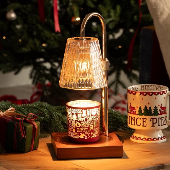 Candle Warmer Lamp with Timer，Dimmable Adjustable Height Timer Gifts Wax Melt Lights for New Home Decor(2*50W Bulbs)