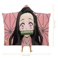 thumbnail image 2 of Kamado Nezuko Wearable Blanket Cloak Arctic Velvet Hooded Blanket Soft Fuzzy Hoodie Blanket Cape for Adults Kids 60"x80", 2 of 8
