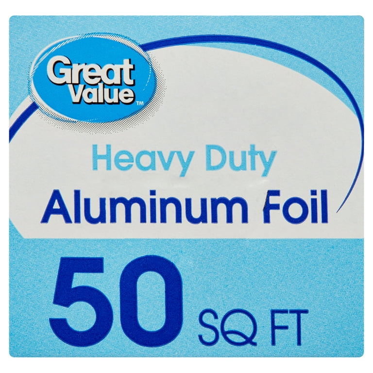 Great Value Heavy Duty Aluminum Foil, 50 sq ft