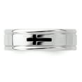 thumbnail image 3 of Sterling Silver Rhodium-plated 6mm Enamel Fancy Band Size 8.5 Size 8.5, 3 of 5