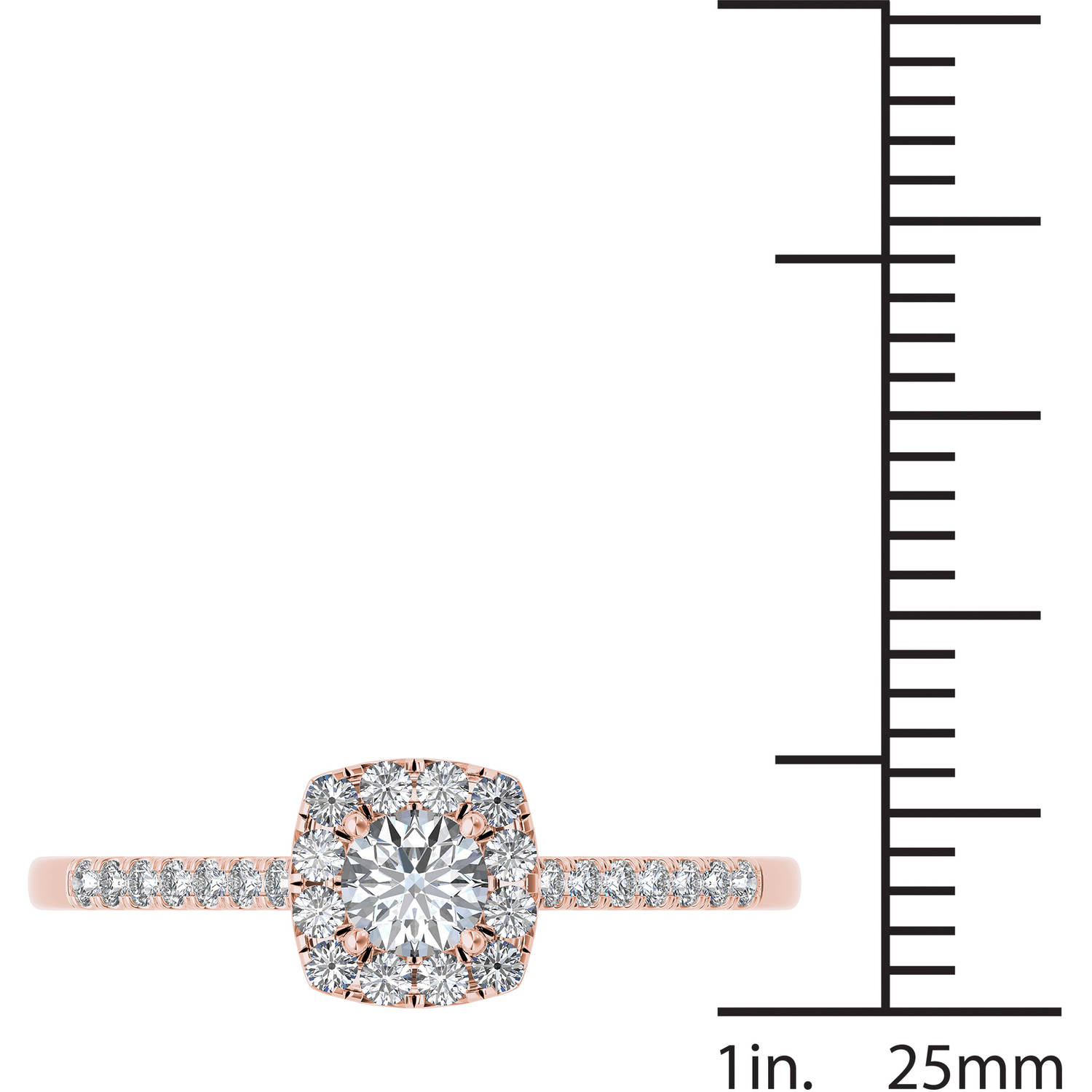 In Love By Brides 3/8ct Tw Diamond Cushi - image 5 of 7