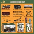 thumbnail image 4 of Set de Tren BUBUQE con Control Remoto y Locomotora de Vapor para Niños 3+, 4 of 8