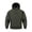 Army Green, variant on Men's Half-Zip Hooded Windbreaker, Raglan Sleeve Button Pocket Casual Outdoor Pullover for Men Black XXL