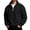 BA27_Black, variant on Quarter Zip Sweatshirt for Men Fall Winter Pullover Collar Long Sleeve Sweatshirts Black 4XL