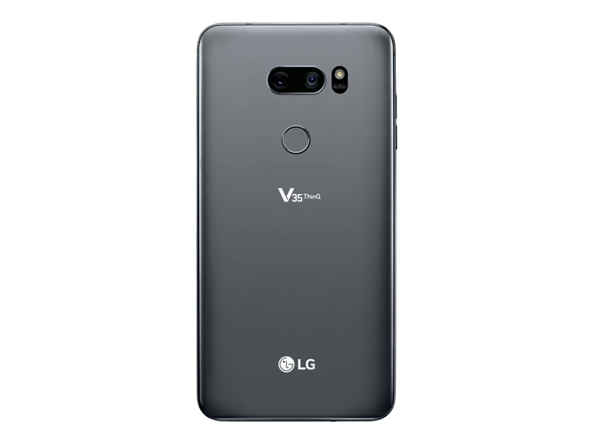 LG V35 ThinQ - Smartphone - 4G LTE - 64 GB - microSDXC slot - GSM - 6" - 2880 x 1440 pixels (538 ppi) - RAM 6 GB - 16 MP (8 MP front camera) - Android - AT&T - New Aurora Black - image 4 of 9