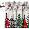 thumbnail image 3 of Christmas Kitchen Curtains Short and Valance Set Buffalo Plaid Xmas Tree Dining Room Fabric Curtain Drapes Winter Holiday Cafe Curtains Valance for Home Decor, 3 of 5