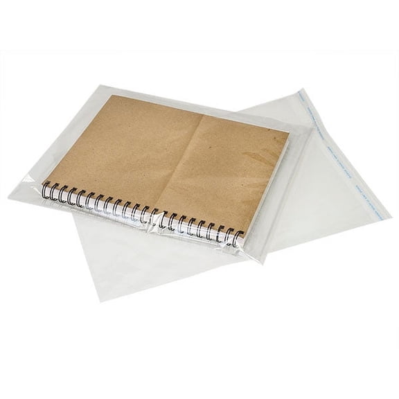 Pack Of 100, 11" x 14" Solid Tape Resealable 1.2 Mil Cello Bags Made in USA