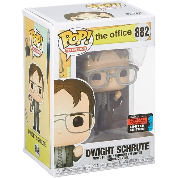 Funko The Office POP! Television Dwight Schrute Exclusive Vinyl Figure #882 [Holding Dwight Schrute Bobblehead]