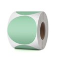 thumbnail image 1 of Etiquetas térmicas YIKIADA Green Circle de vinilo, 7,6 cm, impermeables, 500 unidades, 1 of 8