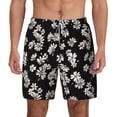 thumbnail image 3 of Uemuo Daisies Flowers Pattern Mens Swim Trunks Quick Dry Board Shorts with Mesh Lining, Stretch Beach Shorts Quick Dry No-Chafing Board Shorts-Medium, 3 of 9