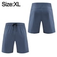 thumbnail image 2 of Pantalones cortos deportivos Adepaton para hombre azules con bolsillos con cremallera secado rápido, 2 of 5