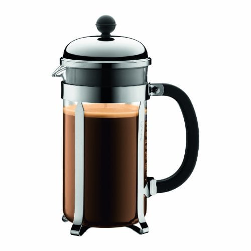 conversie Arbeid Winderig Bodum Chambord French Press Coffee Maker, 1 Liter, 34 Ounce, (8 Cup),  Chrome - Walmart.com
