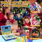 Baby Tablet Toy for 1 2 3 Years Old Boys Girls, Educational Learning Toys with Light and Music, Interactive Toy for Numbers, Animals Maths, Christmas Birthday Gift for Infants Toddlers Kids