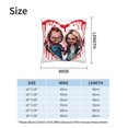 thumbnail image 4 of Fundas de almohada de terciopelo de la novia de Chucky, fundas de almohada decorativas suaves y acogedoras con cremallera oculta para dormitorio, sofá, sillón, funda de almohada de terciopelo, 4 of 8