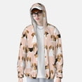 thumbnail image 6 of Rocae Beagle Dog On Brown Print Breathable Sun Protection Hoodie Quick-Dry Lightweight Long Sleeve Hoodie Unisex Running Sports Shirt X-Large, 6 of 9