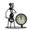 B, variant on Kcavykas Clearance Sales,Canada Day,open Season Creative Wrought Iron Musical instrument Villain Clock Wrought Iron Retro Personality Clock