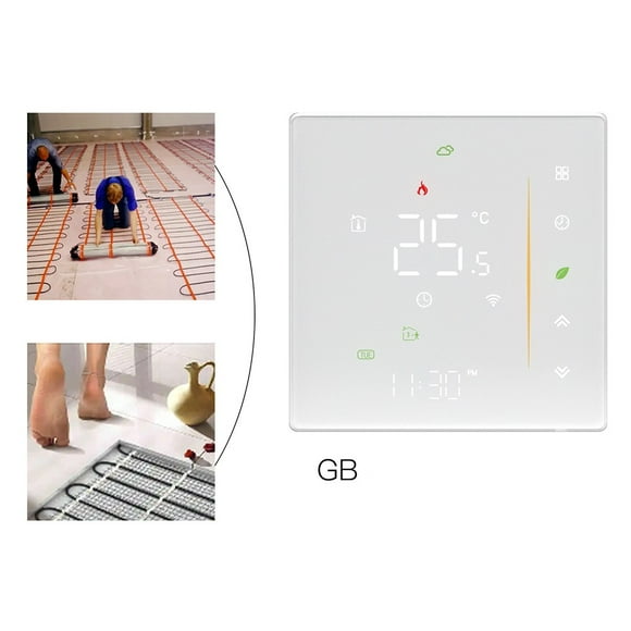 1Pc Smart Home Thermostat for Underfloor Heating and Gas Boiler for