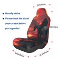 thumbnail image 3 of Wukai Lone Rider Under Red Sky Full Set Car Seat Covers with Soft Padding Universal Auto Front Seats Protector and Cushion Mat, 3 of 5
