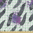 thumbnail image 2 of Feather Sofa Upholstery Fabric by the Yard, Abstract Plumes and Creative Watercolor Splashes, Decorative Fabric for DIY and Home Accents, Mauve Pale Eggplant by Ambesonne, 2 of 5