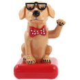 thumbnail image 1 of Cute dog waving arms back and forth solar home office decor auto accessories table decoration, 1 of 4