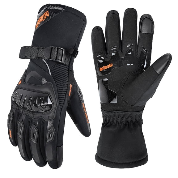 MJMOTO Motorcycle Gloves Windproof Waterproof Guantes Moto Men Motorbike Riding Gloves Touch Screen Moto Motocross Gloves Winter for Male