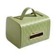 thumbnail image 1 of tredstone Box Paper Dispenser PU Plastic Detachable Napkin Container Fashion Home Remote Controller Holder Case with Handle Green, 1 of 6