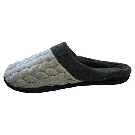 dearfoams women's quilted fleece clog memory foam slipper