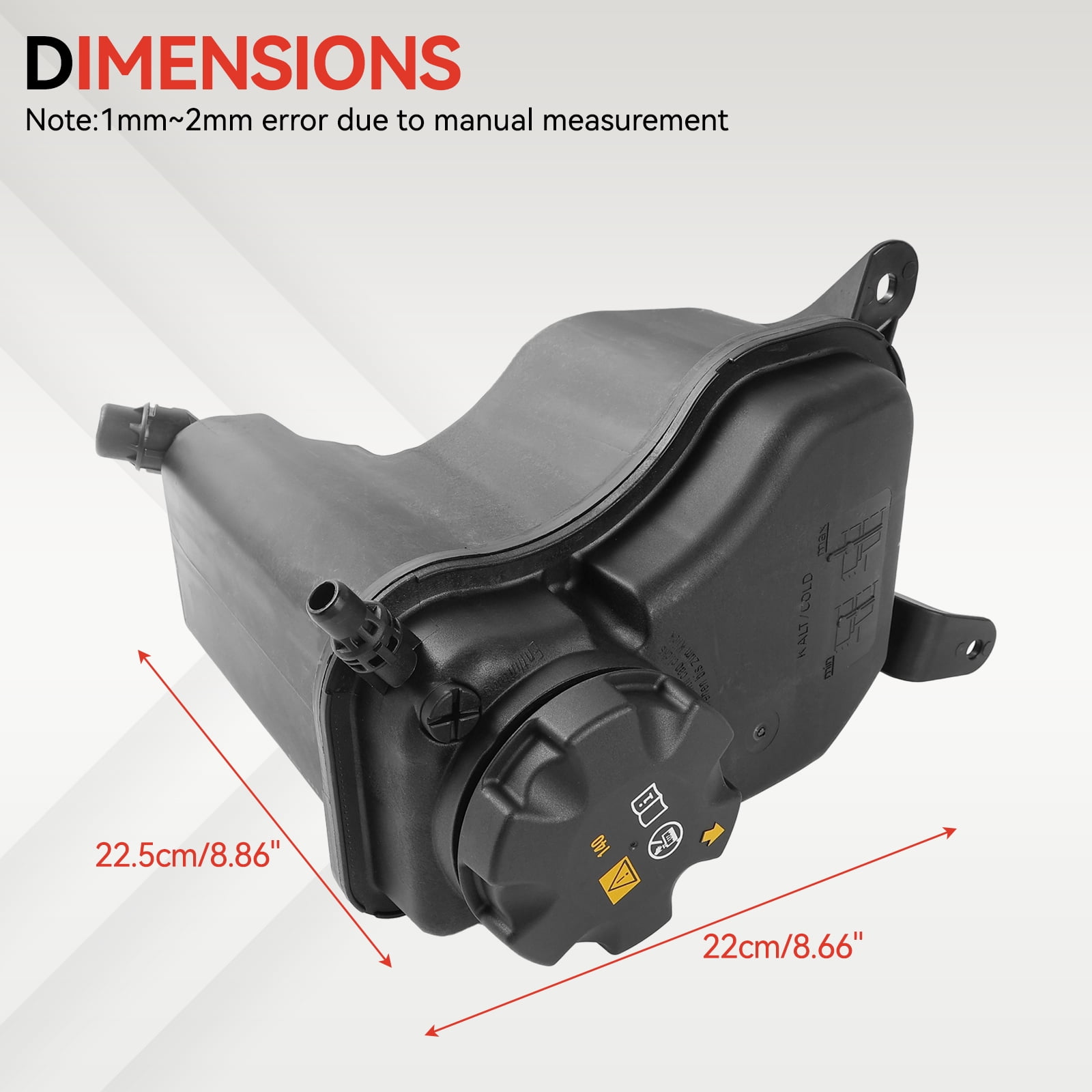 OEMASSIVE Coolant Reservoir Expansion Tank W/ Sensor Cap for BMW 128i 135i 325i 328i 335i