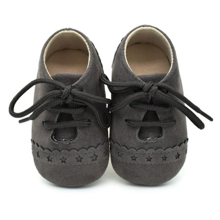 

Baby Boys Girls Soft Sole Moccasins Lace-up Infant Toddler Shoes Sneaker