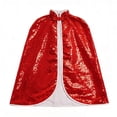 thumbnail image 5 of MEZZALL Kids Girls Short Cape With Sparkling Sequins For Stage Performance Carnival Holiday Party Trendy Long Sleeve Outerwear Jackets Tops Coats, 5 of 5