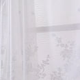 thumbnail image 3 of Lace Cafe Kitchen Ruffle Window curtains; Ruffle window Drape Valance Semi Transparent Voile Curtains Window Treatment, 3 of 9