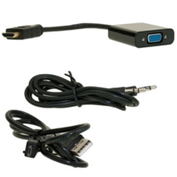 Cable Wholesale 40H1-31410 1920 x 1080 HDMI male to VGA female Adapter with Stereo Audio Support