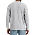 thumbnail image 4 of Mens Crew Neck Henley Shirts Corduroy Long Sleeve Shirts for Men Casual Pullover Tops, 4 of 4